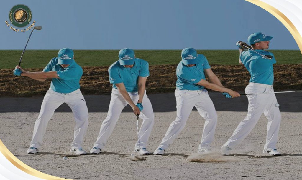 Các bước thực hiện kỹ thuật đánh cát trong golf