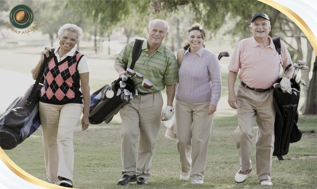 Tốt cho tim mạch người lớn tuổi khi chơi golf